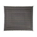 Geometric Slate Pattern Comforter – Modern Dark Grid Bedding