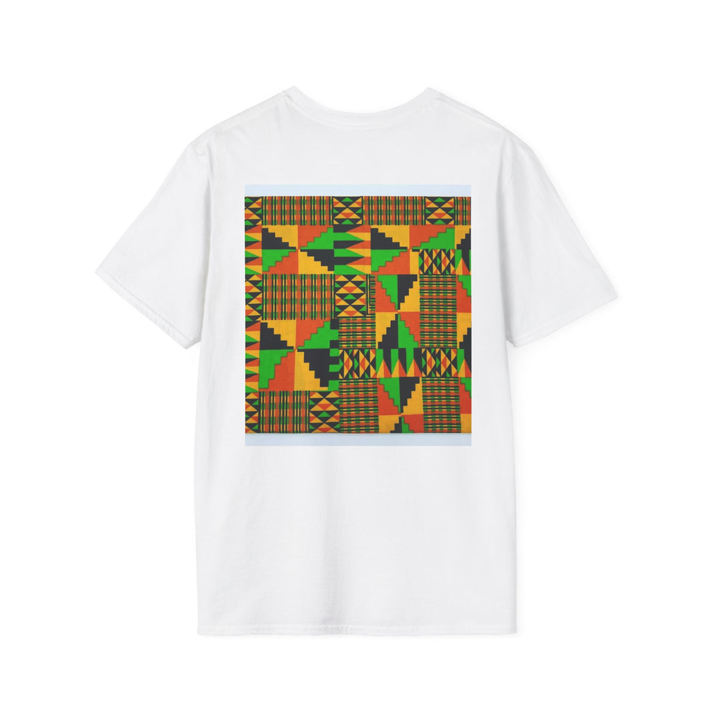 Kente Print T-Shirt – African Heritage Geometric Tee