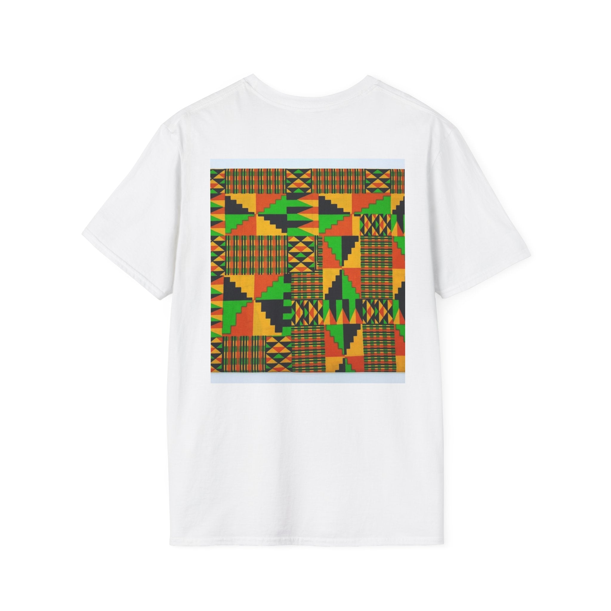 Kente Print T-Shirt – African Heritage Geometric Tee
