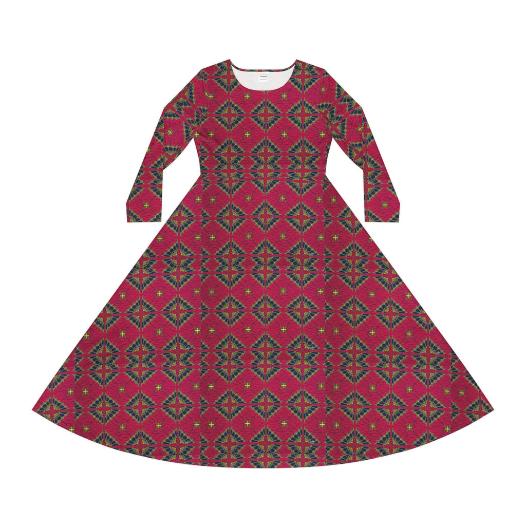 Women's Long Sleeve Dance Dress (AOP)