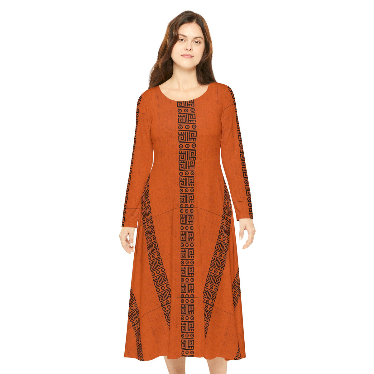 Women's Long Sleeve Dance Dress (AOP)