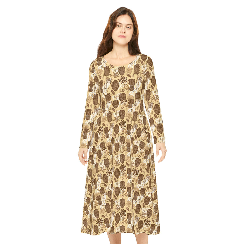 Women's Long Sleeve Dance Dress (AOP)