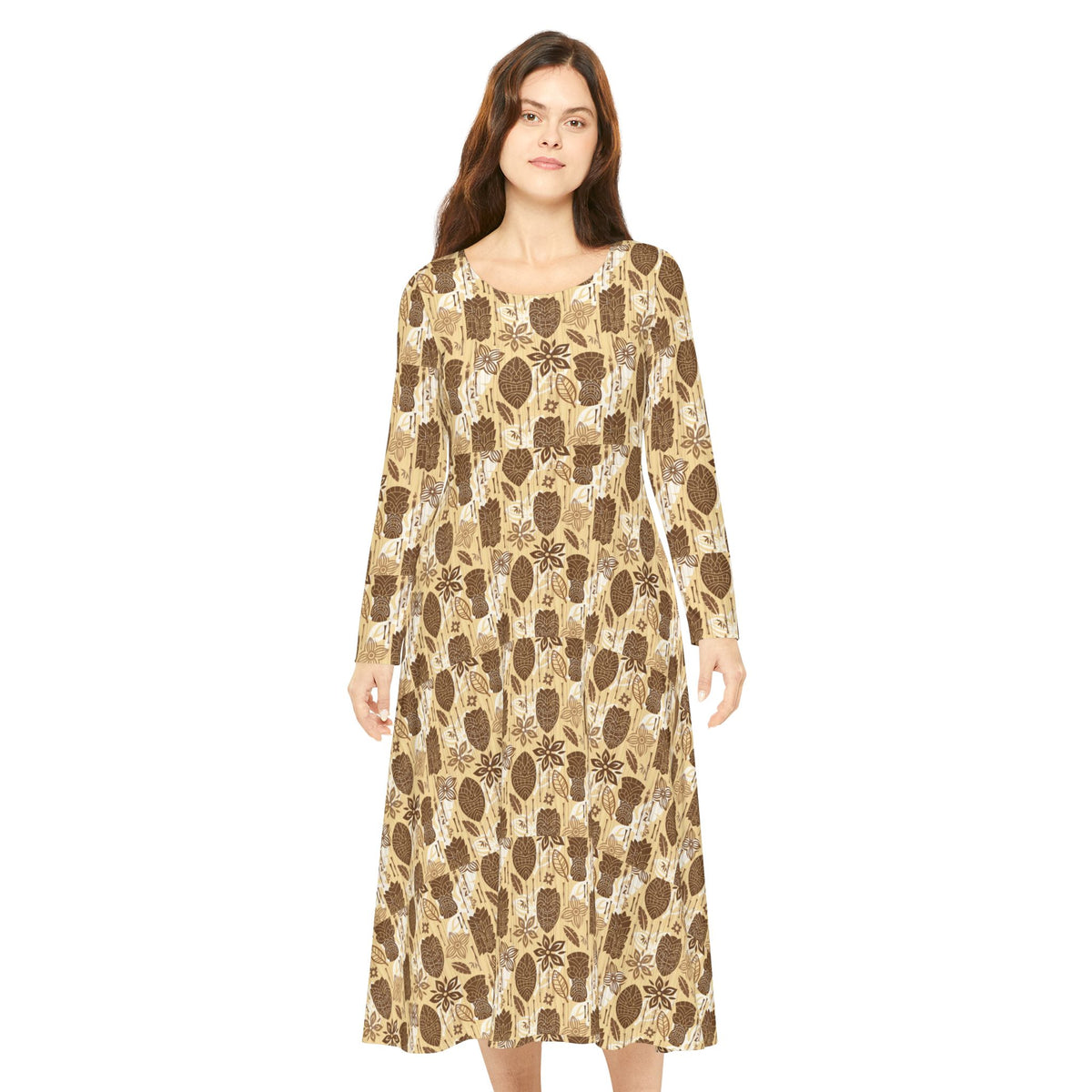 Women's Long Sleeve Dance Dress (AOP)