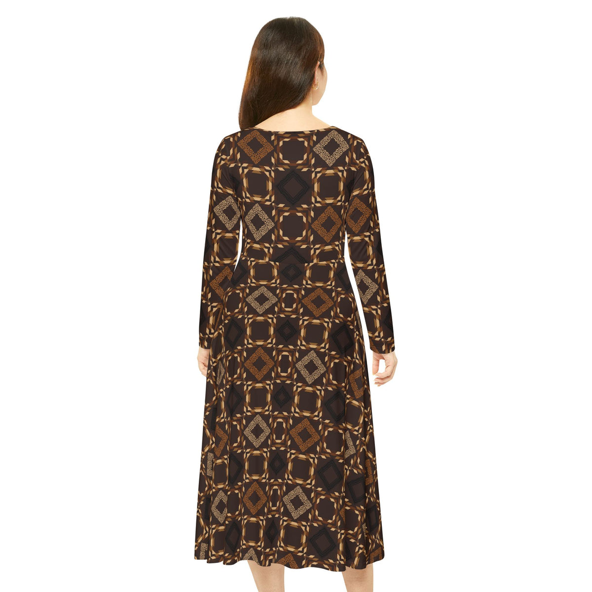 Women's Long Sleeve Dance Dress (AOP)
