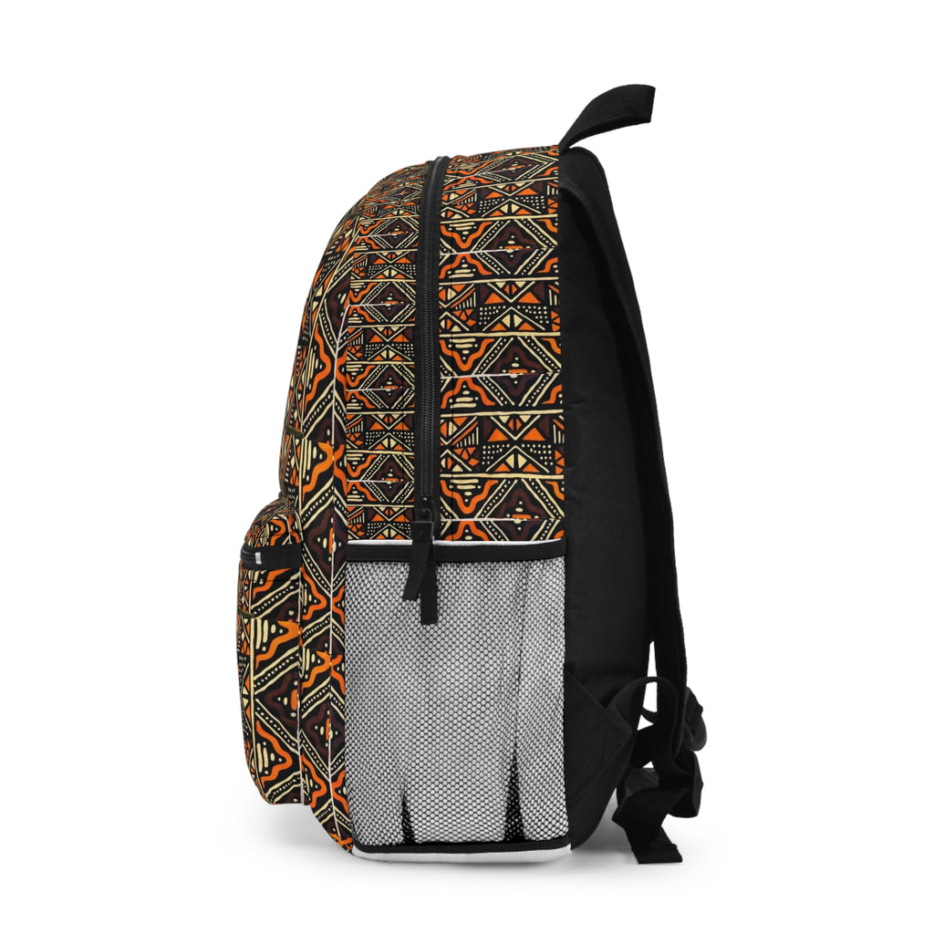 Tribal Geo Pattern Backpack — Boho Aztec-Inspired School & Travel Bag
