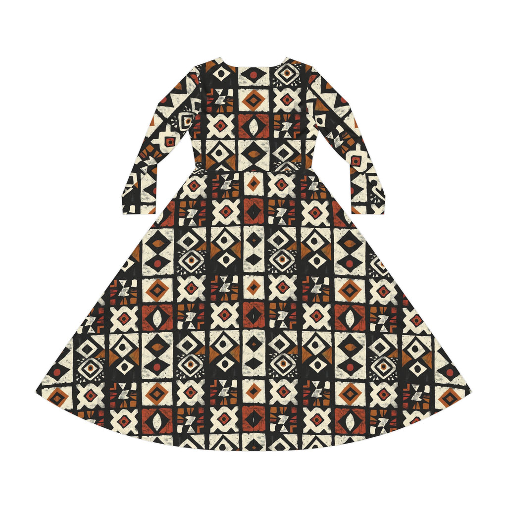 Women's Long Sleeve Dance Dress (AOP)